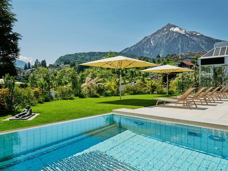 Hotel Eden Spiez Exterior photo